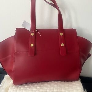 Alberta Di Canio Red Tote Bag